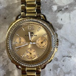 Coach Women’s Boyfriend Gold Watch